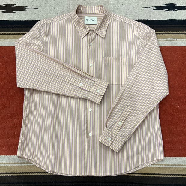 포니테일 스트라이프 셔츠