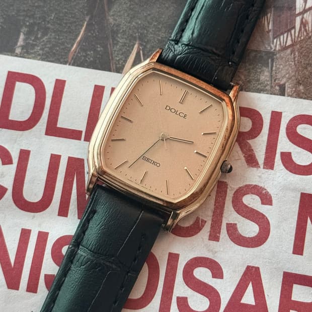 세이코 Seiko Dolce 골드 스퀘어
