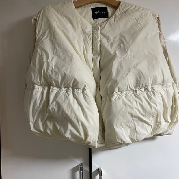 wmstory 거위털 벌룬 조끼