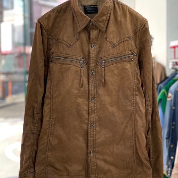 NICOLECLUB 스터드 웨스턴 셔츠