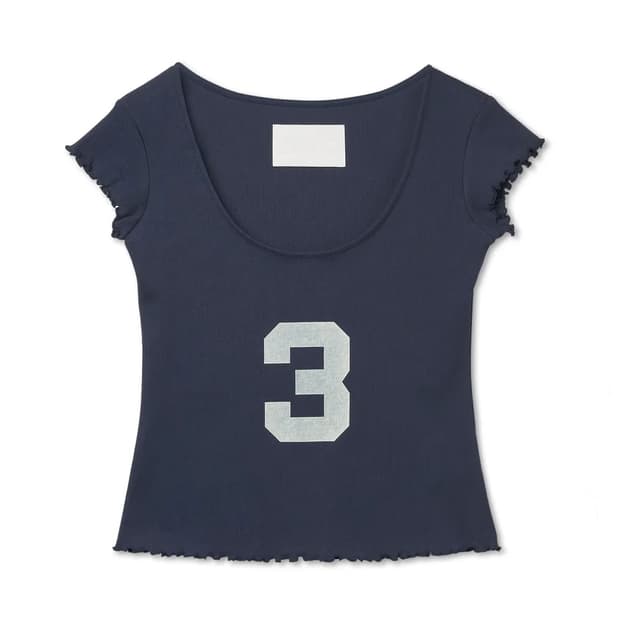 SEO 에스이오 3 SCOOP NECK CAP SLEEVE TOP