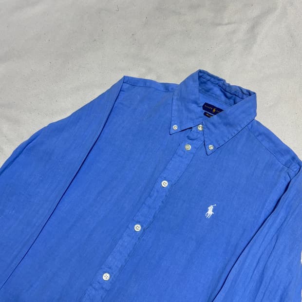 XS 폴로랄프로렌 릴렉스드핏 린넨 셔츠 