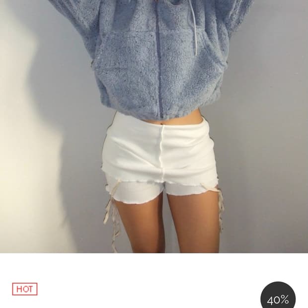 탠저 스파클 크롭 후디 sparkle crop hoodie