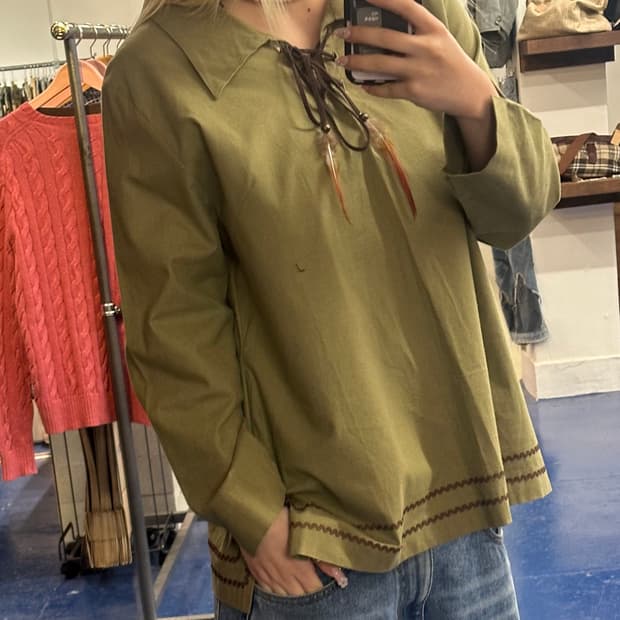 Etage 인디언 카라 슬리브