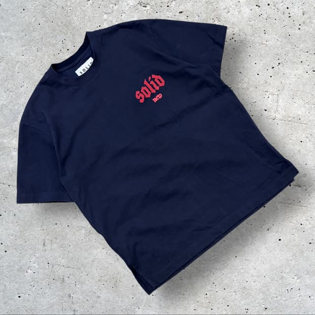 [46] 22ss 솔리드옴므 반팔 티셔츠 네이비 B662