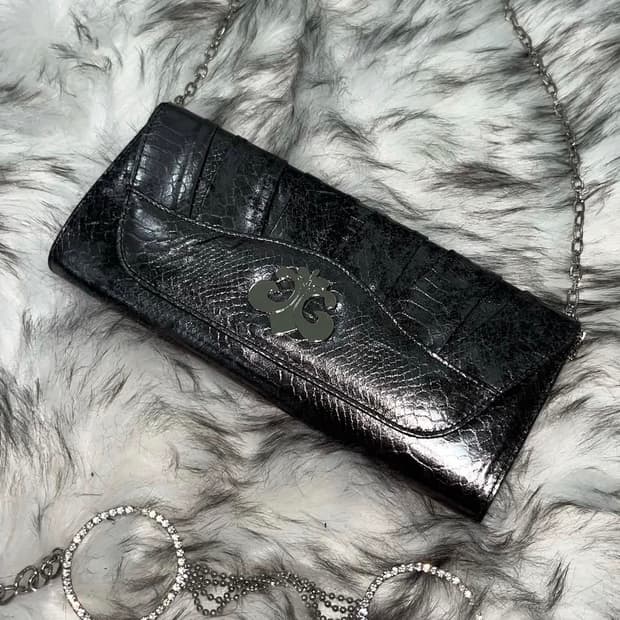 빈티지 체인 실버백(파우치 있음)