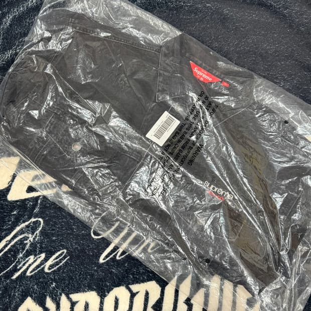 슈프림 데님 트러커 자켓 블랙 26SS XL 새상품