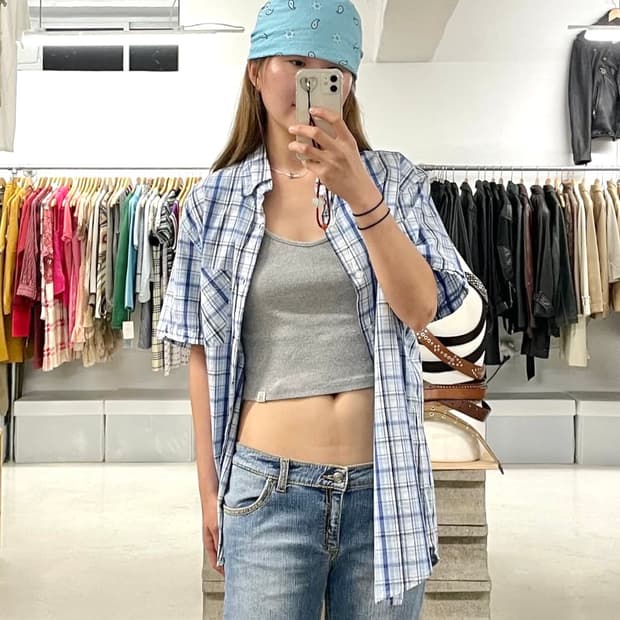 POLO JEANS madras check shirts 마드라스 체크셔츠