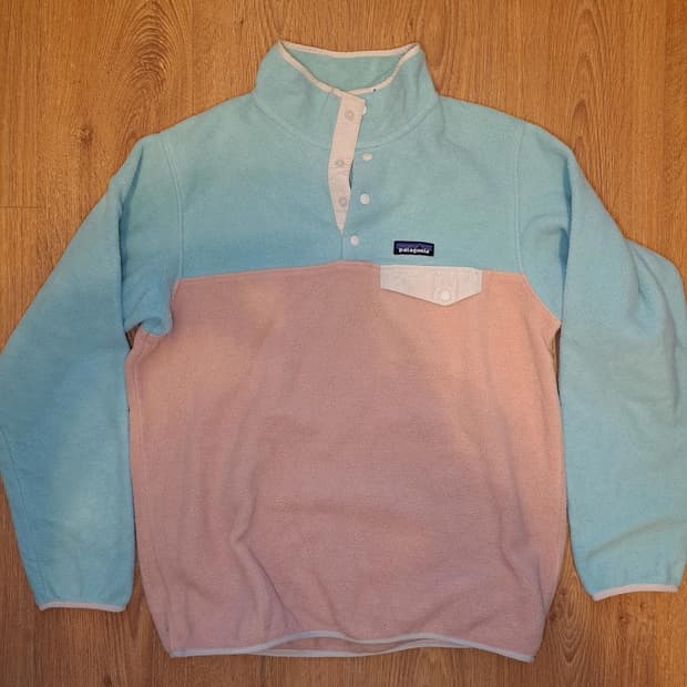 10s 파타고니아 신칠라 스냅-T 민트/핑크/화이트