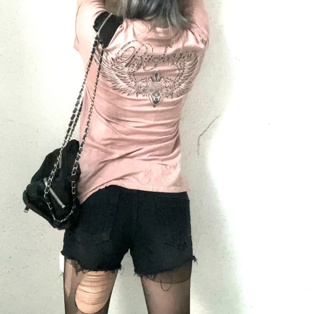 'BUCKAROO' feather wing top