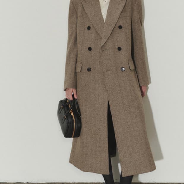 던스트 더블코트 소프트헤링본 XL