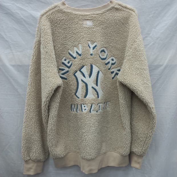 남자 MLB 양키즈 뽀글이 맨투맨 M(95)