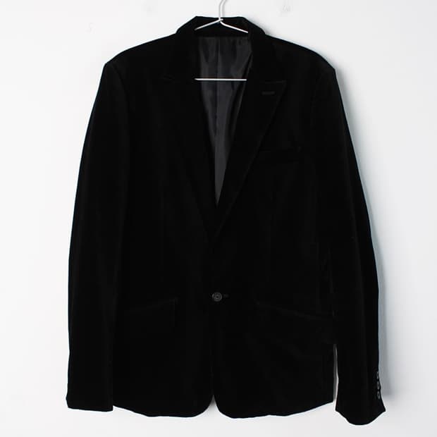 SEMANTIC DESIGN VELVET BLAZER JACKET