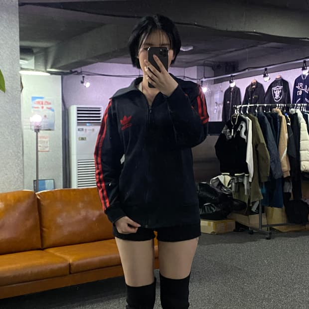 아디다스 00s 블랙 배색 트랙 탑 져지 B3044