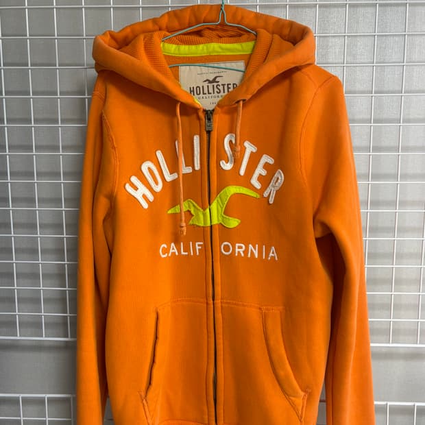 홀리스터 후드집업 오렌지 M