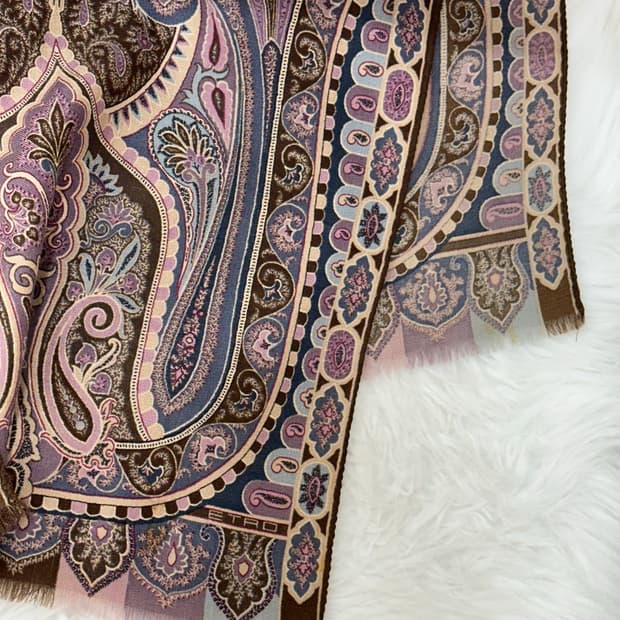 에트로 울 실크 머플러