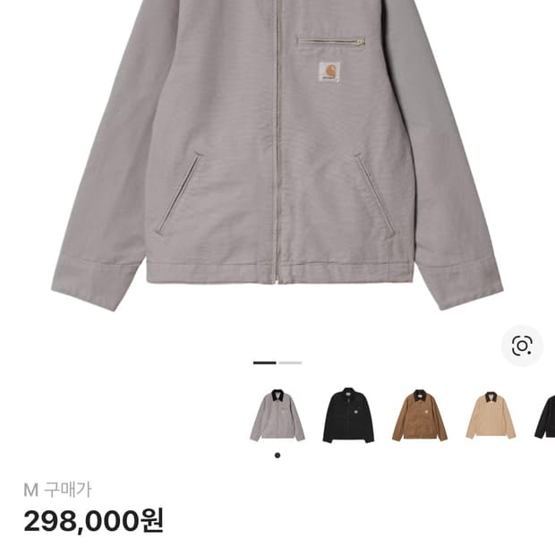 칼하트 WIP 디트로이트 자켓 요세미티 블랙 새상품