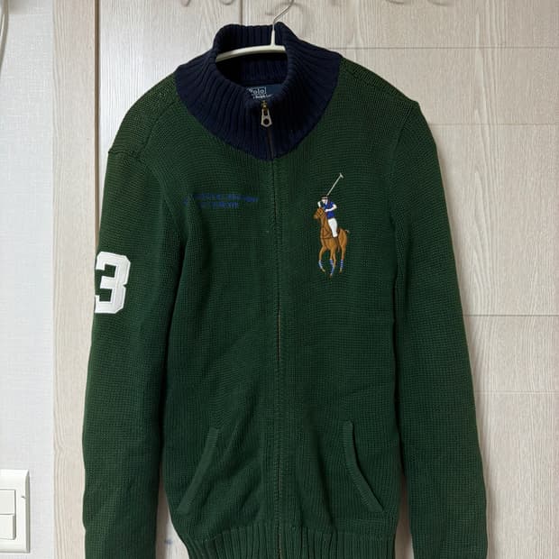 빈티지 폴로 랄프로렌 빅포니 니트 집업
