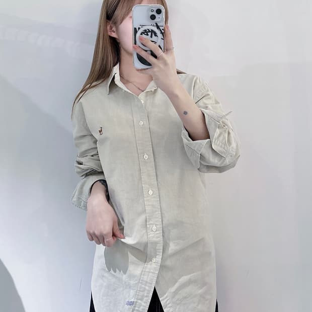 폴로랄프로렌 90‘s Japan 멀티포니 샌드베이지 셔츠