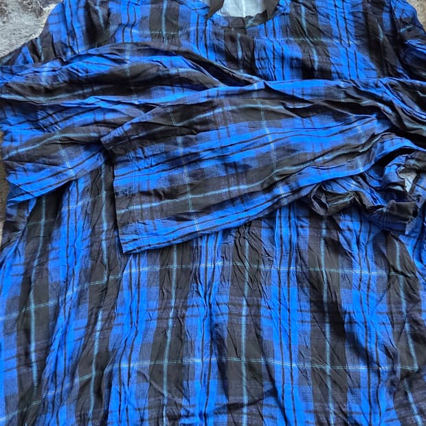 N21 체크 롱슬리브