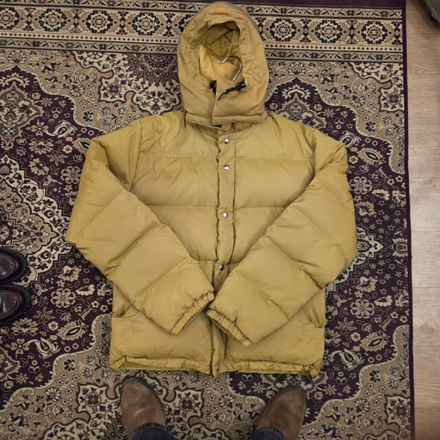 크레센트 다운웍스 패딩 다운스웨터 머스타드 L