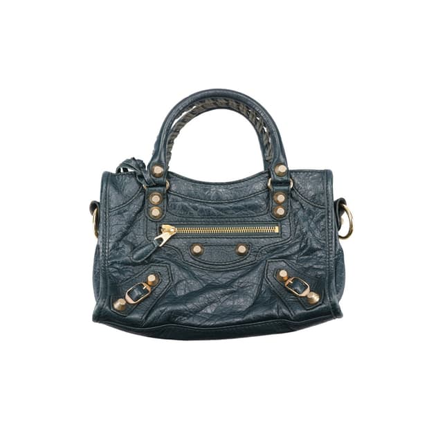 발렌시아가 309544 자이언트 골드 시티 미니백