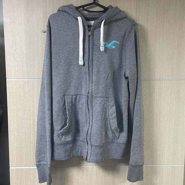 홀리스터 그레이 후드집업 S