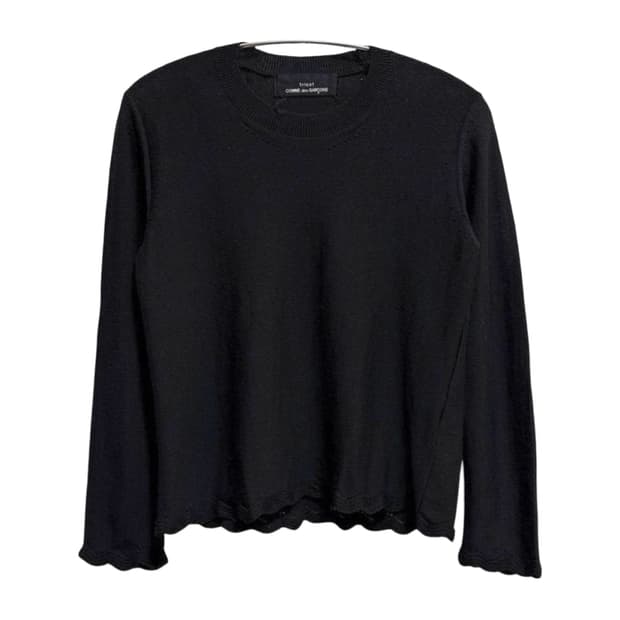 꼼데가르송 울 프릴 니트