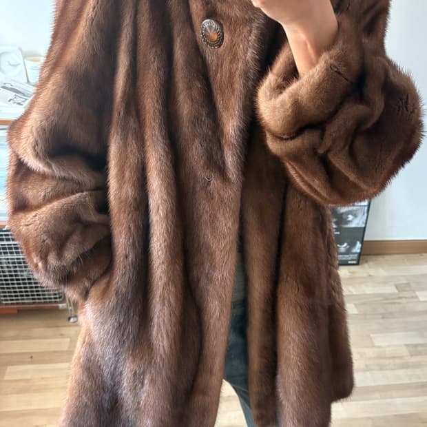 사가밍크 리얼 퍼자켓 진도모피