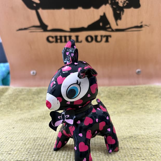 푸치 바비에 - 글로시 하트 / 일본 빈티지 인형 키체인 키링