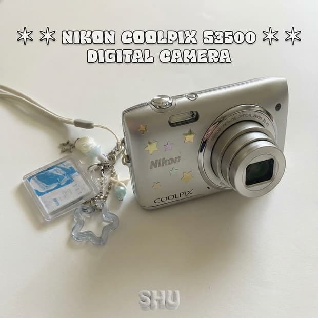 니콘 쿨픽스 S3500 빈티지 디카 디지털카메라 실버