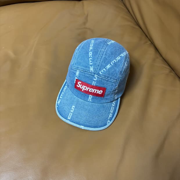 Supreme 슈프림 데님 캠프캡 모자 (Washed Denim)