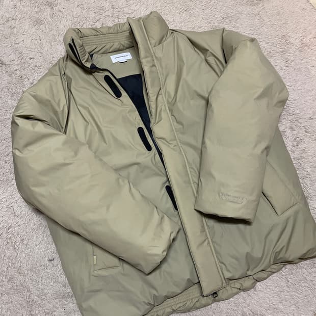 디스이즈네버댓 패딩 XL 베이지 