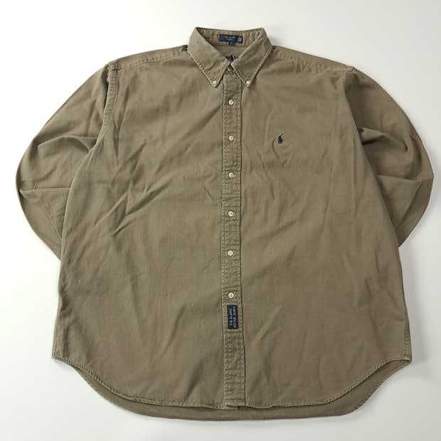 CA435 XL 폴로 블레어 90s 미국판 올리브카키 셔츠 남방