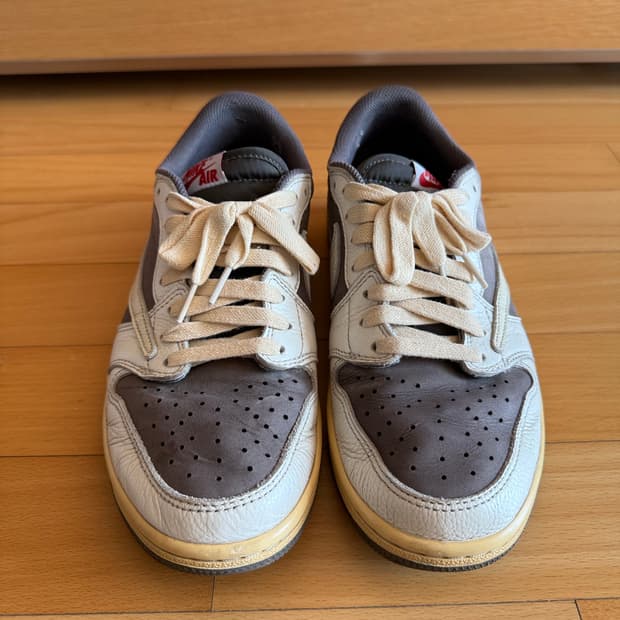 조던 1 트레비스스캇 리버스모카 세일앤리저록 265사이즈 트래비스 스캇 