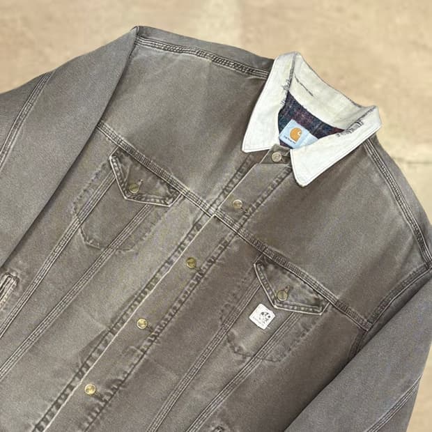 칼하트 진 트러커 브라운 재킷