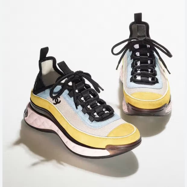 샤넬 믹스드파이버 스니커즈 36