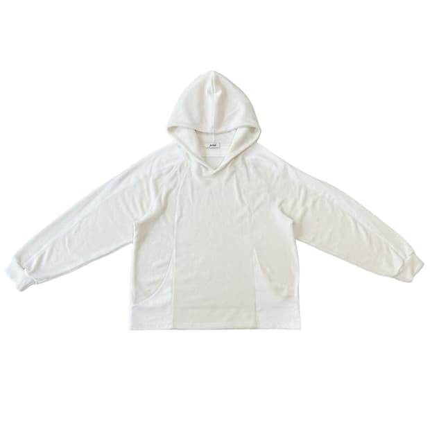 택포) jichoi aw23 frosted hoodie ivory 지초이