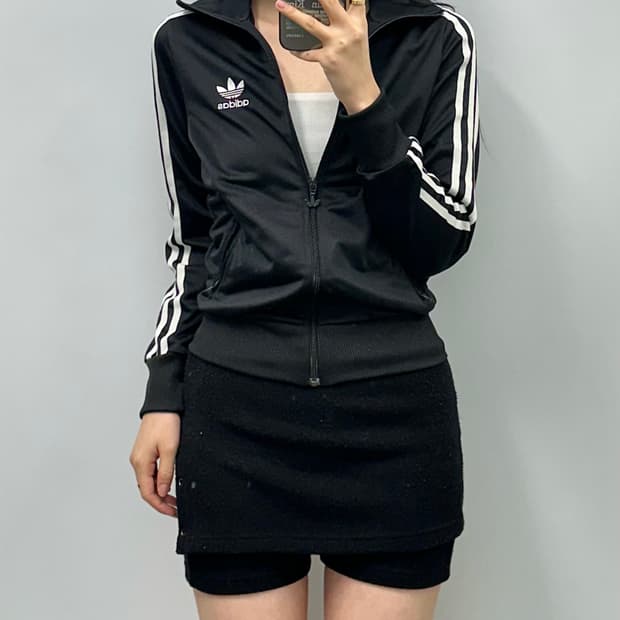 아디다스 파이어버드 제니 블랙 트랙 져지