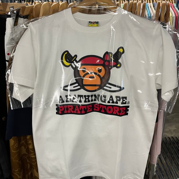 새상품 베이프 베이비마일로 반팔 s