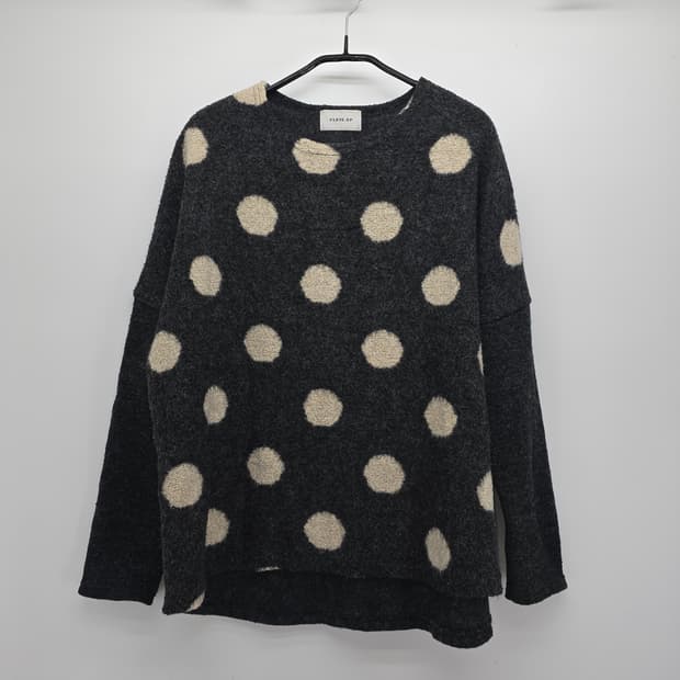 일본 빈티지 도트 니트 / 루즈핏 니트