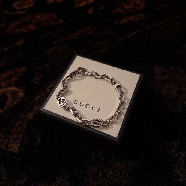 정품 구찌 은팔찌 19호