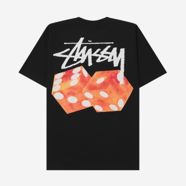 스투시 다이스 반팔 티셔츠 블랙 M