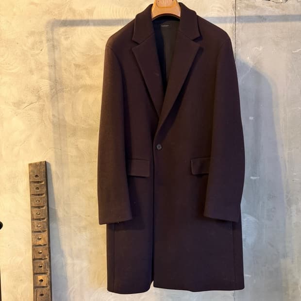 질스튜어트 펠트울 체스터필드 코트 100