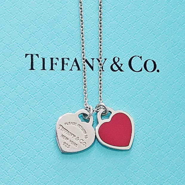 티파니앤코 리턴투 더블하트 미니 레드 목걸이[정품/영수증포함풀구성]