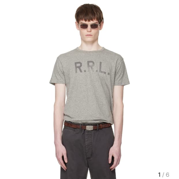 더블알엘 RRL 그라데이션 로고 티셔츠