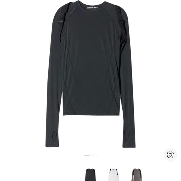 혜인서 피티드 탑 블랙/ 백스트랩