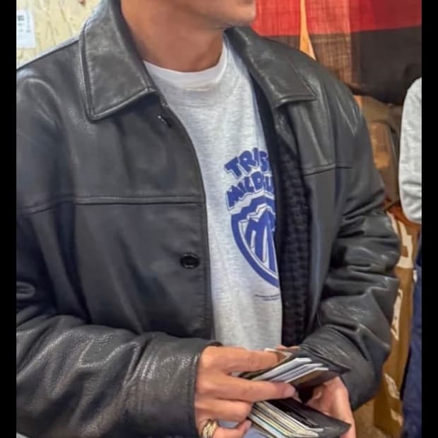 Old gap 레더 카코트