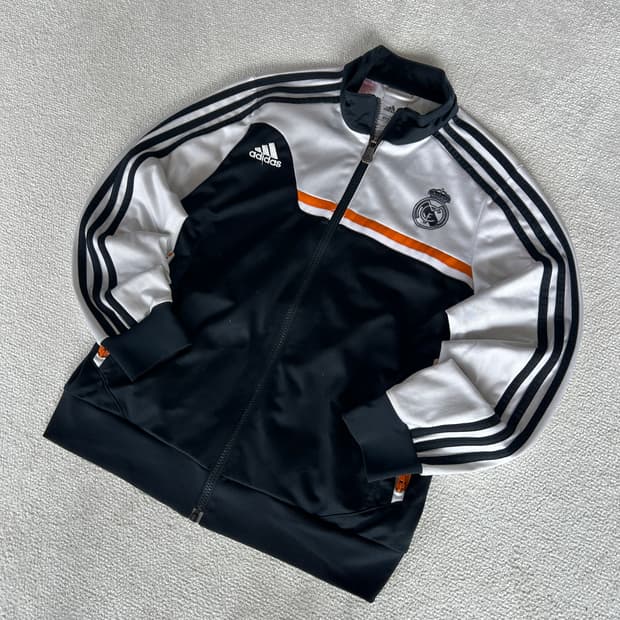 아디다스 레알마드리드 트랙탑 블랙 화이트 73 여자 s