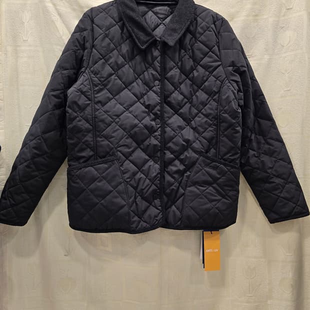새상품) 릴리전 RELIGION 퀼팅 패딩 자켓 블랙 77~88